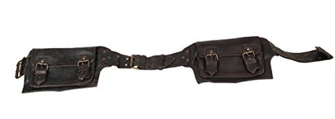 Mens Boys Vintage Leather Messenger Belt Sling School Belt Leather Pouch Messenger Belt Great