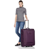 Amazonbasics Premium Softside Suitcase 2-Piece Set - 22/26-Inch, Purple