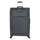 Ricardo Beverly Hills Luggage Saratoga 25" Spinner Upright Suitcase, Graphite