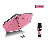 1PC Mini Umbrella Small Pink Pockets Umbrellas Rain Women Folding Anti-UV Umbrella Kids Sunny and