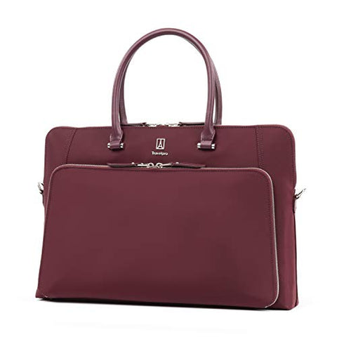 Travelpro Luggage Platinum Elite Women'S Briefcase, Bordeaux, One Size