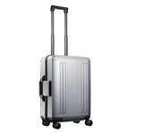 Zero Halliburton Zro 22" Domestic Carry-On 4-Wheel Spinner Luggage In Silver