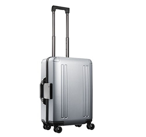 Zero Halliburton Zro 22" Domestic Carry-On 4-Wheel Spinner Luggage In Silver