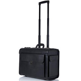 Alpine Swiss Rolling 17" Laptop Briefcase on Wheels Attache Lawyers Case Legal Size