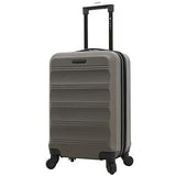 TPRC Carlow 3-Piece Hardside Expandable Spinner Luggage Set, Coffee Brown, (20/24/28)