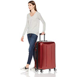 AmazonBasics Oxford Expandable Spinner Luggage Suitcase with TSA Lock - 28 Inch, Red