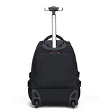 Funny & Special 19 inches Large Storage Laptop Travel Rolling Backpack Waterproof Wheeled for Men