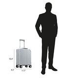 ALEON 16" Aluminum Vertical Underseat Carry-On Luggage or Business Briefcase