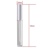 10Pcs Empty Tubes Lip Gloss Balm Cosmetic Mini Containers (3.5ml, silver)
