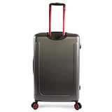 ORIGINAL PENGUIN Men's 2 Piece Hardside 8 Wheel Spinner Expandable Luggage Set, Charcoal