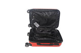 3-Piece Hardside Spinner Expandable Suitcase Set #906 (Red)