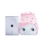 Toddler Backpack Waterproof Preschool Backpack 3D Cute Cartoon Neoprene Animal Schoolbag for Kids for 2-5 Years Boys Girls (Grey Elephant)