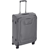 Amazonbasics Premium Expandable Softside Spinner Luggage With Tsa Lock- 25 Inch, Grey