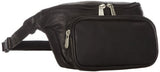 Piel Leather Large Classic Waist Bag, Black, One Size