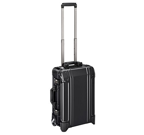 Zero Halliburton Geo Aluminum 3.0 Carry-On 2 Wheel Travel Case Zrg2520 (Black)