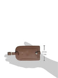 Dacasso Leather Luggage Tag, Rustic Brown (A3298)