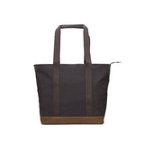 Token Bags Waxed Montague Tote Bag, Dark Brown, One Size
