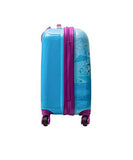 Disney Frozen Hard Side Spinner Trolley 18 Inch Luggage for Kids [Blue]