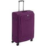 Amazonbasics Premium Expandable Softside Spinner Luggage With Tsa Lock- 29 Inch, Purple