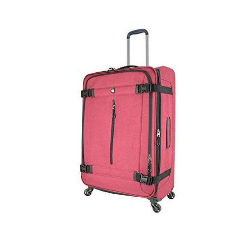Mia Toro M1135-28In-Red Italy Ischia Softside 28 Inch Spinner, Red