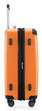 HAUPTSTADTKOFFER Luggages Sets Glossy Suitcase Sets Hardside Spinner Trolley Expandable (20', 24' & 28') TSA (Spree Orange2)