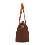 ECOSUSI Women's Nylon Tote Waterproof Crossbody Bags with Black Adjustable Strap