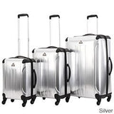 Triforce Apex 101 Collection Hardside 3-Piece Spinner Luggage Set (Black)