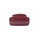 Sandy Lisa Travel Backpack Padded Tablet Compartment Gold Trim For Women