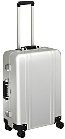 Zero Halliburton Classic Aluminum 24 Inch 4 Wheel Spinner Travel Case, Silver, One Size