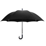 DAVEK ELITE UMBRELLA (Classic Black) - Quality Cane Umbrella with Automatic Open, Strong &