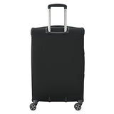 Delsey Luggage Hyperglide Medium Checked Luggage Lightweight Spinner Suitcase, Black