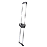 BQLZR Telescopic Length 51cm Base Width Silver Black Small Luggage Telescopic Suitcase Handle Spare