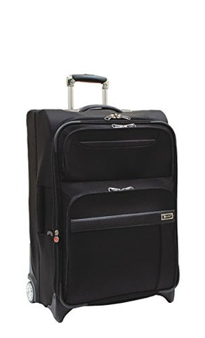 Samboro Executive Lite Lightweight Luggage 26 Inches Exp. Upright Pullman - Black Color