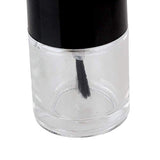10 Pieces in 10ml Nail Polish Bottle Empty Bottle Refillable Cosmetic Storage Glass Black &