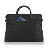 Briggs & Riley Unisex-Adult's Rhapsody Slim Business Laptop Shoulder Bag, Black, One Size