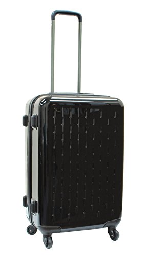 Samboro Celebrity Pc Spinner Lightweight Luggage 18" Upright Trolley - Black