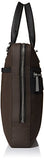 Calvin Klein Men'S Nylon With Saffiano Trim Slim Attache, Dark Chocolate Brown