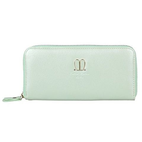 Damara Womens Travel Wallet with Lovely Rabbit Ear Decoration,Light Green