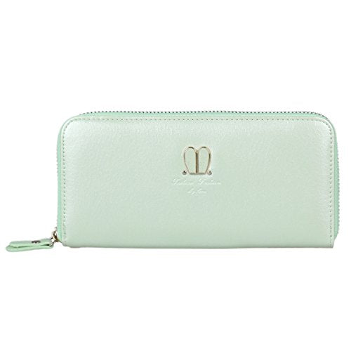Damara Womens Travel Wallet with Lovely Rabbit Ear Decoration,Light Green