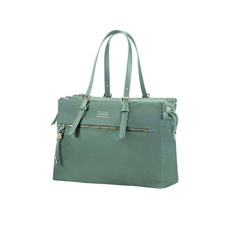 SAMSONITE Karissa Biz - Shopping Bag 14.1" Messenger Bag, 40 cm, 19.5 liters, Green (Gunmetal
