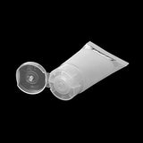 Kloud City Pack of 5 in 15ml (0.5 OZ) Empty Clear Plastic Refill Tube Cosmetic Lip Gloss Cream Tube