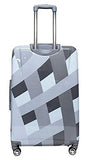 Nicole Miller Rainbow 20" Hard-Sided Luggage Spinner (20 in, Rainbow Silver)