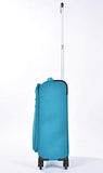 Ornate Ultra Light Weight Soft Suitcase - Carry On Luggage With Spinner Wheels (Sea Foam Green)