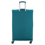 Delsey Luggage Hyperglide Large Checked Luggage Lightweight Spinner Suitcase, Teal Blue