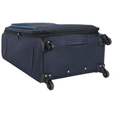 Ben Sherman Houndstooth Hike 3-Pc Set 20" Carry-On, 24", 28", Navy W/Blue