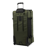 Travelpro Bold 30" Duffle Bag With Drop Bottom, Lightweight, Rugged Rolling Duffel, Olive/Black,