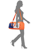 Tommy Hilfiger Colorblock Flag Nylon Duffle Gym Travel Bag (Red)