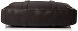 Calvin Klein Men'S Bombe Leather Attache, Dark Chocolate Brown