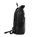 McKlein, S Series, Kennedy, Pebble Grain Calfskin Leather, 17" Leather Dual Access Laptop Backpack, Black (88735)