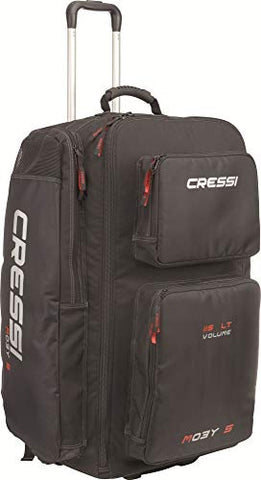 Cressi Strong Large Capacity Trolley Bag 115L with Backpack Straps | Moby 5 designed in Italy